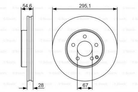 Тормозной диск 0 986 479 R99 BOSCH 0986479R99