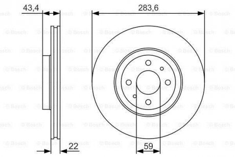 Тормозной диск BOSCH 0986479S01 (фото 1)