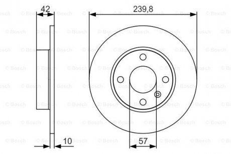 Тормозной диск BOSCH 0986479S52 (фото 1)