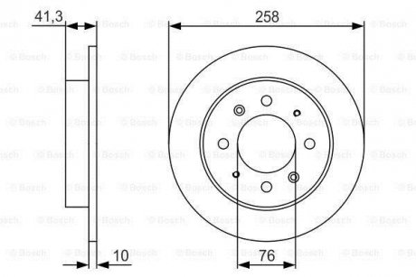 Тормозной диск PR2 - замена на 0986479462 BOSCH 0986479S57