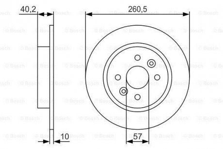 Тормозной диск BOSCH 0986479S85