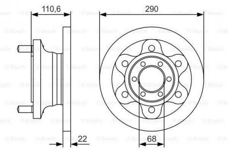 Тормозной диск 0 986 479 S95 BOSCH 0986479S95