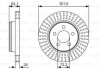 Диск тормозной DODGE Nitro F'2,8-4,006-11 BOSCH 0986479U04 (фото 1)