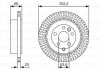 Диск тормозной 302 мм LAND ROVER Freelander II (FA) R'2.0-3.206>> PR2 BOSCH 0986479U44 (фото 1)