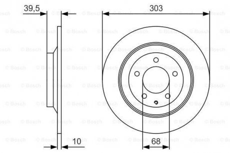 Тормозной диск BOSCH 0986479V04