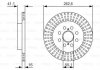 Гальмівний диск вентильований LEXUS RX III 263 мм BOSCH 0986479V35 (фото 1)