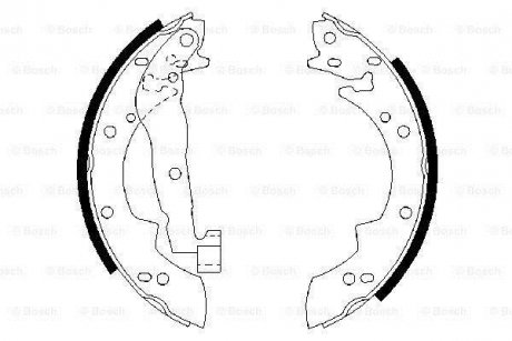 Тормозные колодки.) BOSCH 0986487076