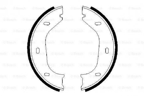 Тормозные колодки ручного тормоза BOSCH 0986487202