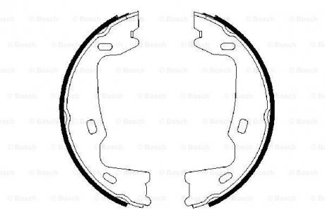 Комплект тормозных колодок, Комплект тормозных колодок, стояночная тормозная система BOSCH 0 986 487 214