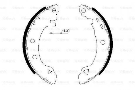 Тормозные колодки.) BOSCH 0986487295