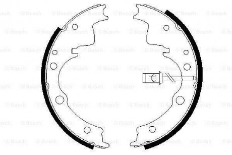 Тормозные колодки.) BOSCH 0986487375