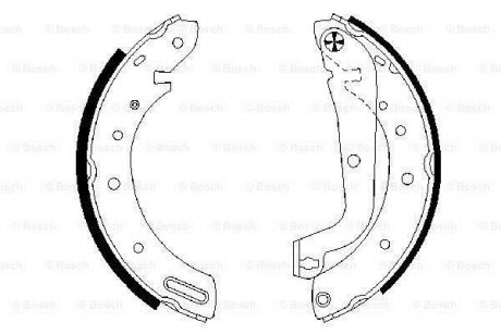 Комплект тормозных колодок BOSCH 0 986 487 583