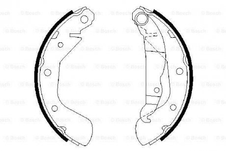 Гальмівні колодки, барабанні BOSCH 0986487613 (фото 1)