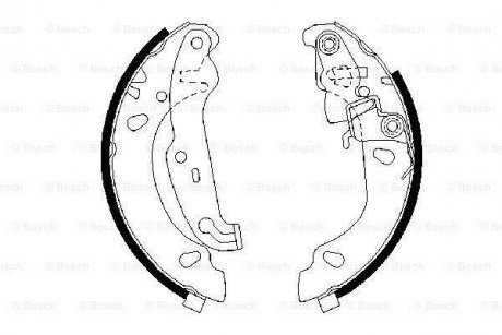 Тормозные колодки.) BOSCH 0986487624