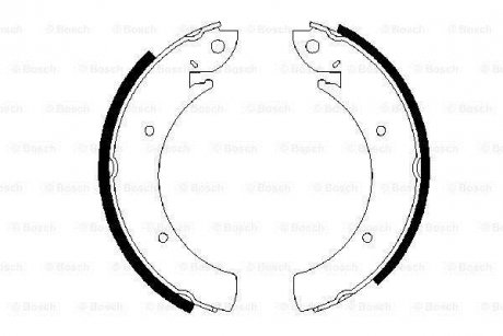 Комплект тормозных колодок BOSCH 0 986 487 648