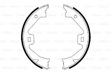 Гальмівні колодки ручного гальма BOSCH 0986487650 (фото 1)