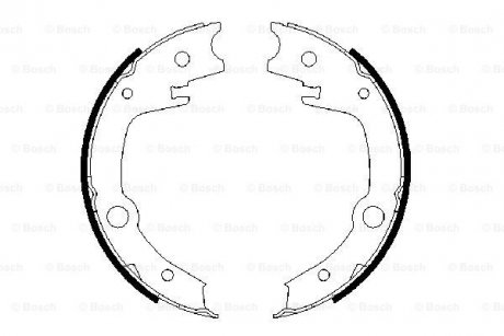 Гальмівні колодки, барабанні BOSCH 0986487679 (фото 1)