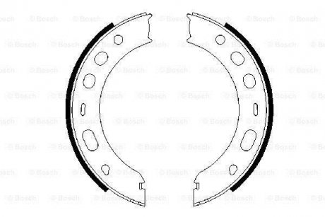 Гальмівні колодки ручного гальма BOSCH 0986487706 (фото 1)