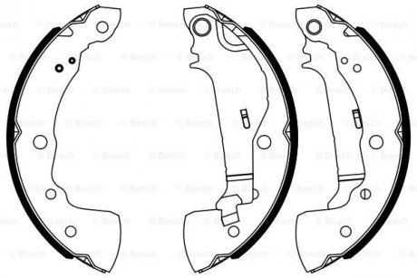 Гальмівні колодки, барабанні BOSCH 0 986 487 963