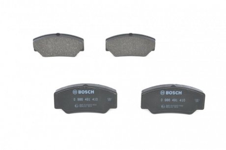 Тормозные колодки, дисковый тормоз (набор) BOSCH 0986491410