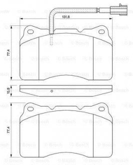 Тормозные колодки, дисковый тормоз (набор) BOSCH 0986494067