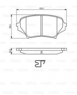 Тормозные колодки, дисковые. BOSCH 0986494188 (фото 1)