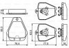 Тормозные колодки, дисковый тормоз (набор) BOSCH 0986494215 (фото 1)