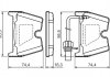 Комплект тормозных колодок, дисковый тормоз BOSCH 0 986 494 216 (фото 17)