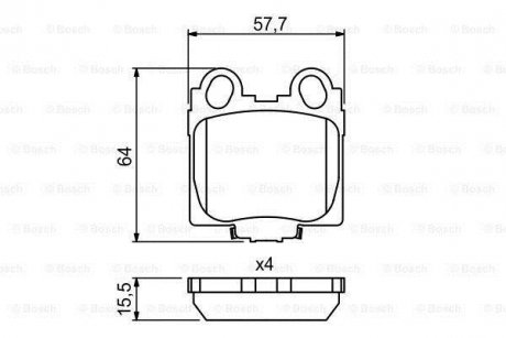 Тормозные колодки, дисковые. BOSCH 0986494231 (фото 1)