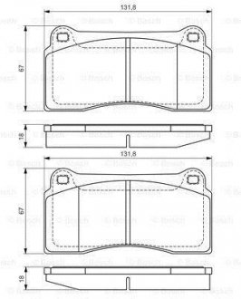 Тормозные колодки, дисковые. BOSCH 0986494353 (фото 1)