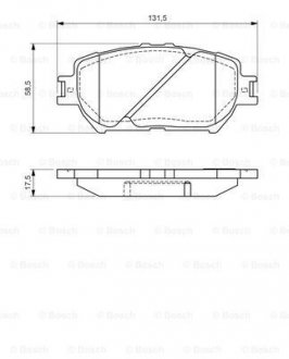 Тормозные колодки, дисковые. BOSCH 0 986 494 363