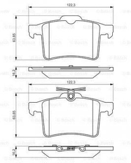 Колодки тормозные, дисковые BOSCH 0986494480 (фото 1)