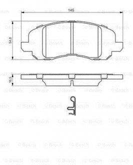 Тормозные колодки.) BOSCH 0986494575