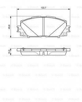 Тормозные колодки, дисковые. BOSCH 0986494670