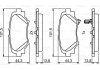 Гальмівні колодки дискові BOSCH 0 986 494 803 (фото 1)