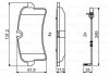 Тормозные колодки дисковые PORSCHE Macan R 14>> BOSCH 0986494842 (фото 7)