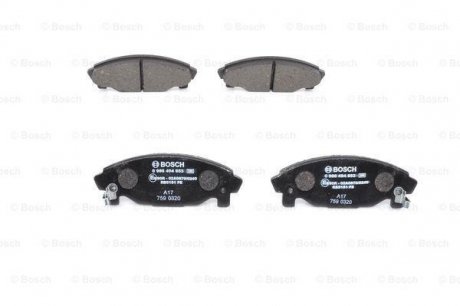 Гальмівні колодки, дискові BOSCH 0986494853