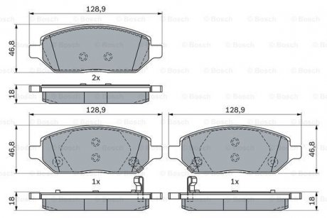 Гальмівні колодки дискові BOSCH 0986494906 (фото 1)