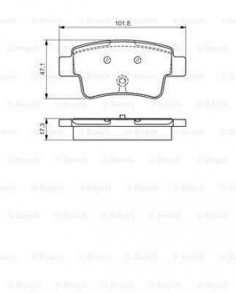 Тормозные колодки.) BOSCH 0986495111