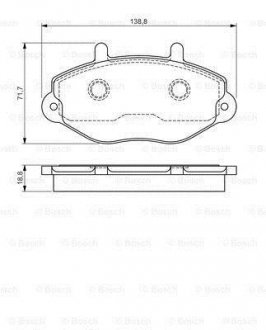 Тормозные колодки (дисковые) BOSCH 0986495112