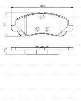 Тормозные колодки.) BOSCH 0986495170