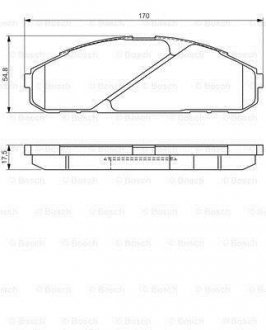 Гальмівні колодки (набір) BOSCH 0986495171