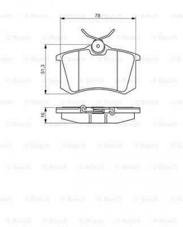 Тормозные колодки.) BOSCH 0986495231 (фото 1)