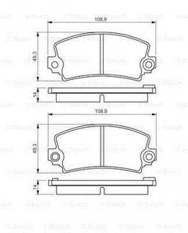 Тормозные колодки.) BOSCH 0986495270 (фото 1)