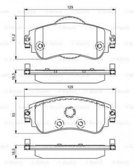 Тормозные колодки.) BOSCH 0986495304