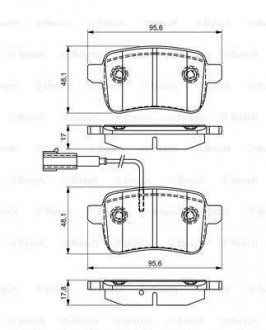 Гальмівні колодки (набір) BOSCH 0986495305