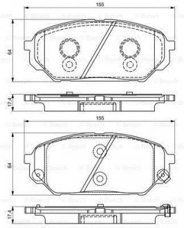 Тормозные колодки.) BOSCH 0986495310 (фото 1)