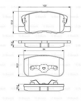 Тормозные колодки.) BOSCH 0986495313