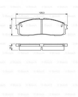 Тормозные колодки.) BOSCH 0986495330 (фото 1)