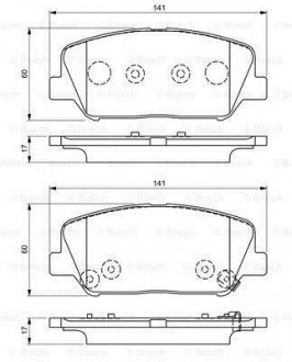 Тормозные колодки.) BOSCH 0986495337